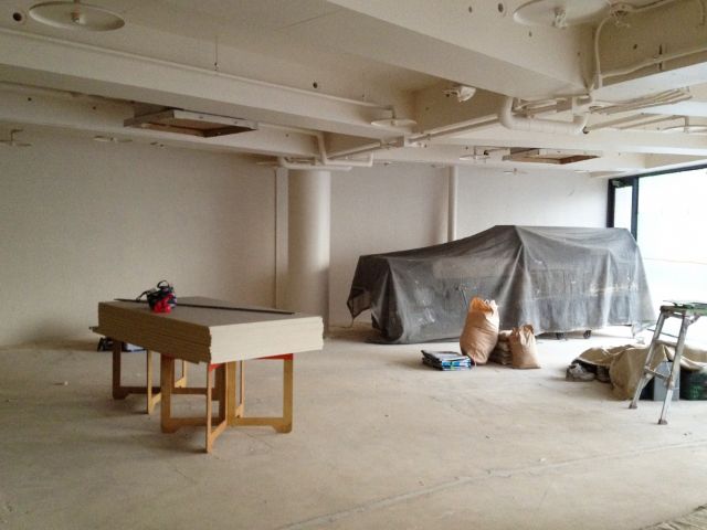 室内の工事現場